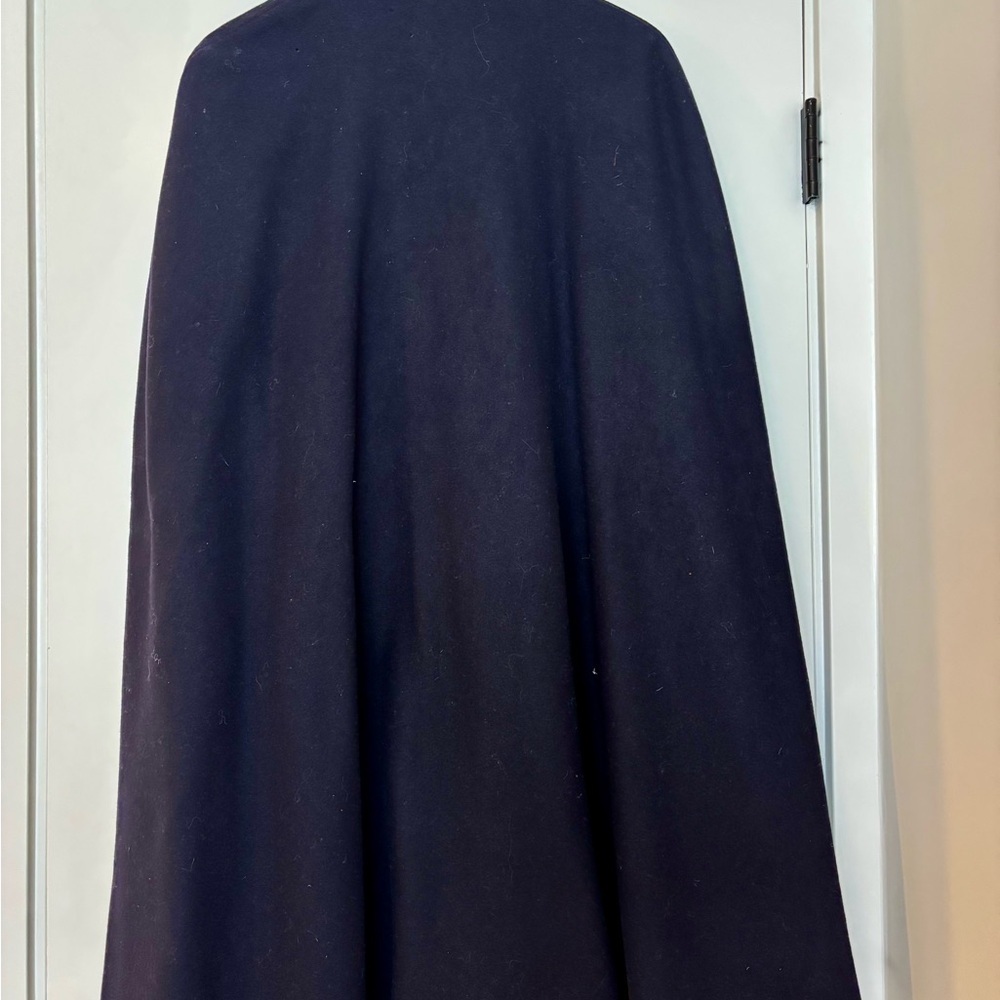 Vintage 1950s Bruck’s Nurse’s Wool Cape Navy Gold Medical Cloak - Picture 4 of 12